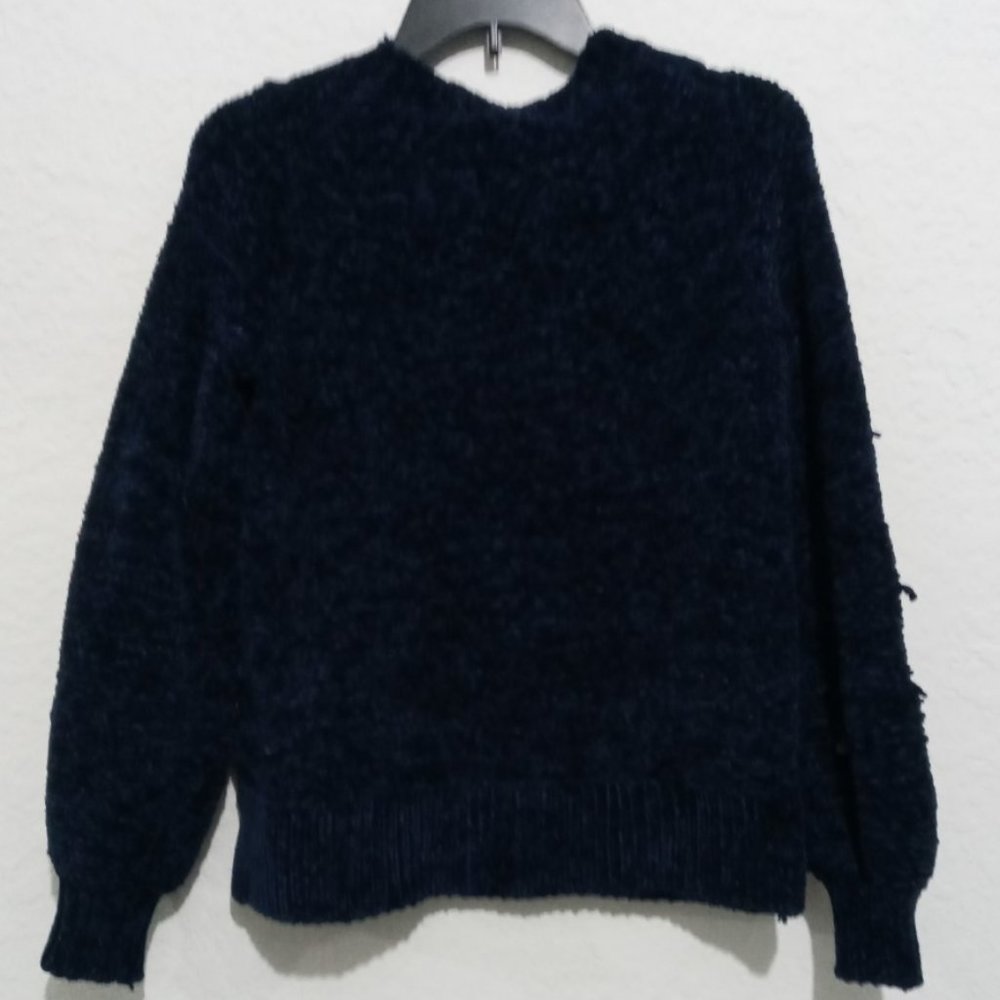 Ann Taylor LOFT Sweater Small NAVY BLUE - Picture 4 of 6